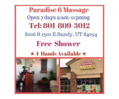 4 Ha n ds Paradise 6 Massage Free Table Shower 801-809-3012